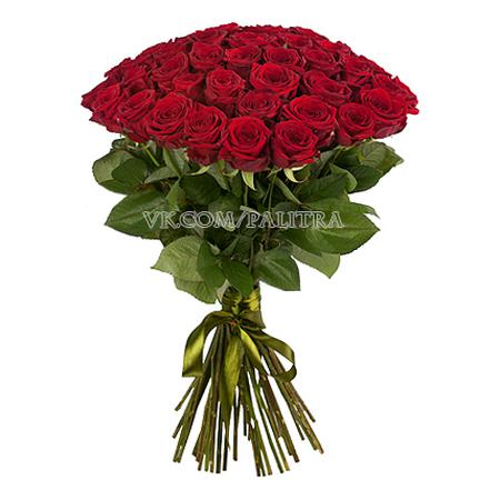 Букет 51 красная роза 70 см
